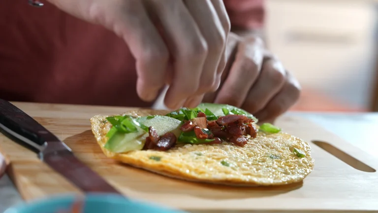 Quesadilla huevo y tocino